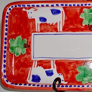VIETRI Campagna Mucca Rectangular Serving Platter